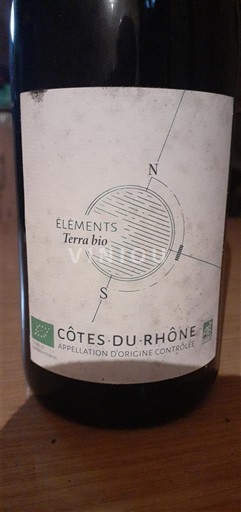 Valle del Rodano Côtes-du-Rhône Éléments Terra bio 2023
