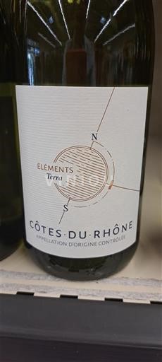 Rhônen laakso Côtes-du-rhône Éléments Terra bio 2023