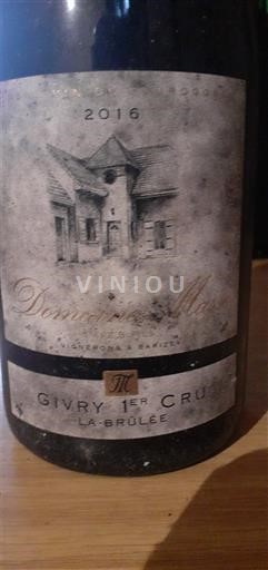 Bourgondië Givry Premier Cru Domaine Masse La Brûlée 2016