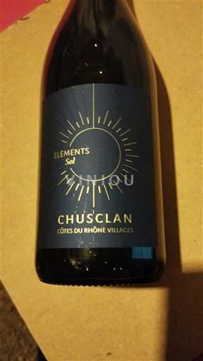 Rhônen laakso Côtes-du-rhône-villages Chusclan Élément'Sol 2019
