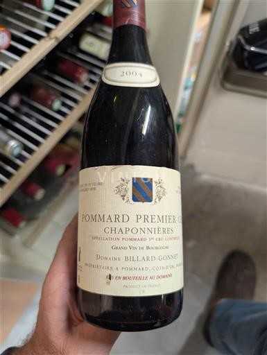 Burgundi Pommard Premier Cru Domaine Billard-Gonnet Chaponnières 2004