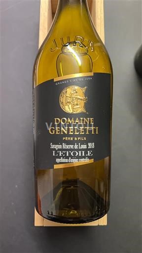 Jura L'Étoile Domaine Geneletti Savagnin Réserve de Louis 2018