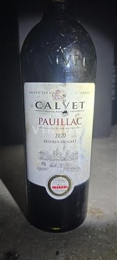 Bordeaux Pauillac Calvet Réserve du Calvet 2020