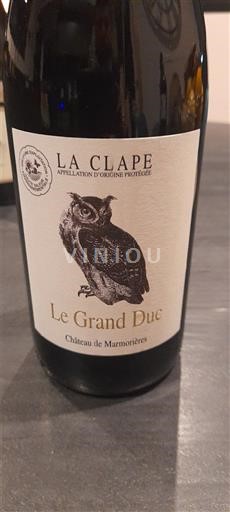 Linguadoca La Clape Château Marmorières Le Grand Duc Senza annata