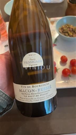 Bourgondië Mâcon en mâcon-dorpen Pierre Vessigaud Le Haut de Fuissé 2017