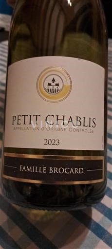 Bourgogne Petit-chablis Famille Brocard 2023
