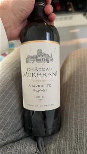 Kachetien Kvareli Château Mukhrani Shavkapito 2016