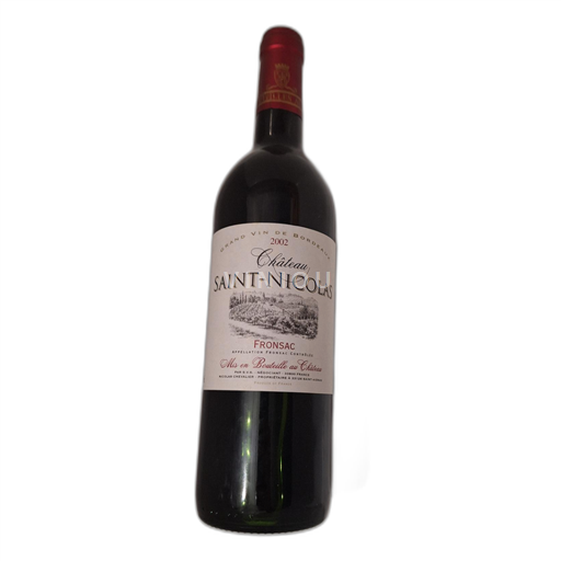 Bordeaux Fronsac Château Saint-Nicolas 2002