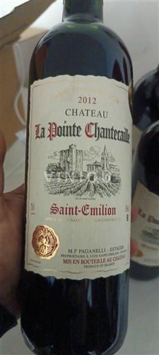Bordeaux Saint-Émilion Château La Pointe Chantecaille 2012