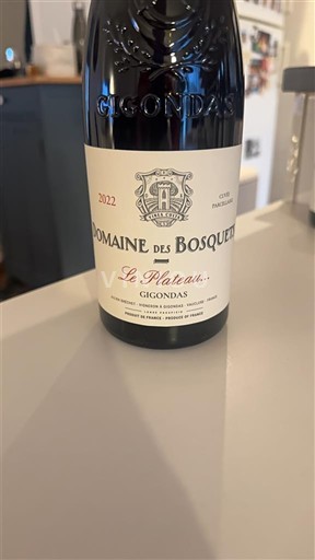 Rhônevallei Gigondas Domaine Des Bosquets Le Plateau 2022