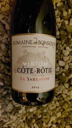 Rona dolina Côte-rôtie Domaine Bonserine La Sarrasine 2014