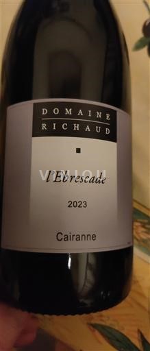 Rona dolina Cairanne Domaine Richaud l'Ebrescade 2023