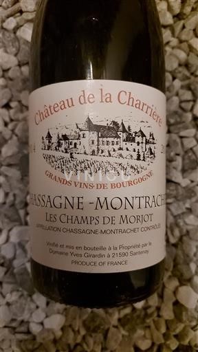 Bourgogne Chassagne-montrachet Château La Charrière Les Champs de Morjot Ikke årgangsbestemt