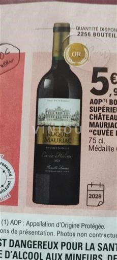 Bordeaux Bordeaux supérieur Château Roques Mauriac Prestige 2021