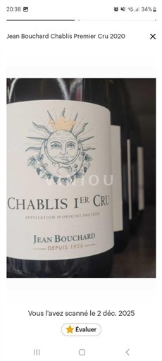 Burgundy Chablis Premier Cru Jean Bouchard 2020