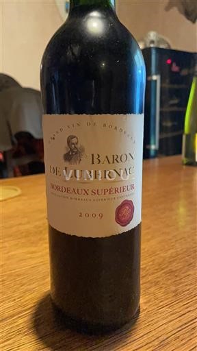 Bordeaux Bordeaux Supérieur Baron de Lubernac 2009