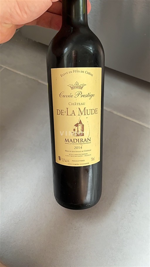 Sudoeste Madiran Château La Mude Prestige 2014