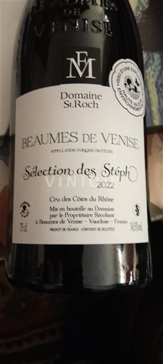 Valle del Rodano Beaumes de Venise Domaine St. Roch Sélection des Stéph 2022