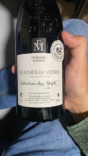 Vin Rouge sec Sélection des Stéph Domaine St. Roch 2022 France Vallée du Rhône Beaumes de Venise AOC