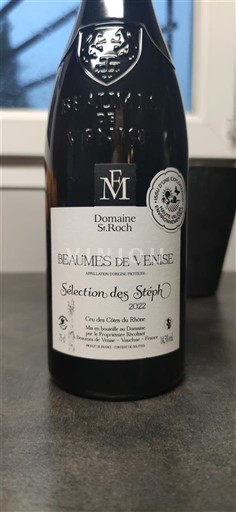 Rhône-dalen Beaumes de Venise Domaine St. Roch Sélection des Stéph 2022
