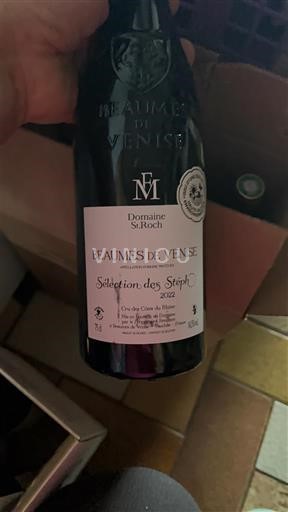 Vallée du Rhône Beaumes de Venise Domaine St. Roch Sélection des Stéph 2022
