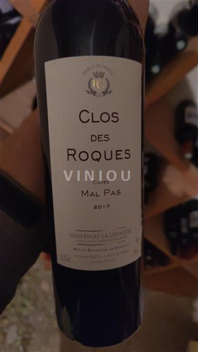 Langvedok Minervois-la-Livinière Clos des Roques Mal Pas 2017