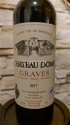 Bordeaux Graves Château Doms 2017