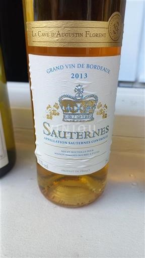 Bordeaux Sauternes La Cave Augustin Florent 2013