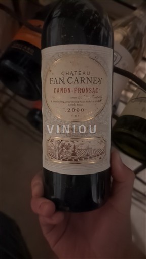 Bordeaux Canon-Fronsac Château Fan Carney 2000