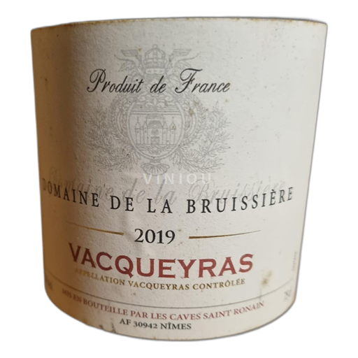 Vin Rouge sec Domaine La Bruissière 2019 France Vallée du Rhône Vacqueyras AOC