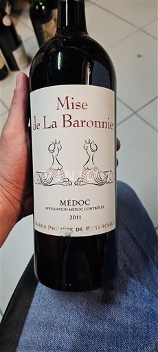 Bordeaux Médoc Baron Philippe de Rothschild Mise de La Baronnìe 2011