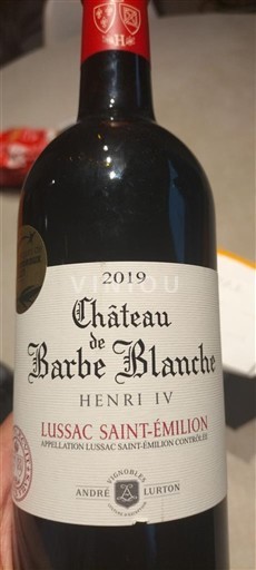 Bordeaux Lussac-saint-émilion Château Barbe Blanche Henri IV 2019