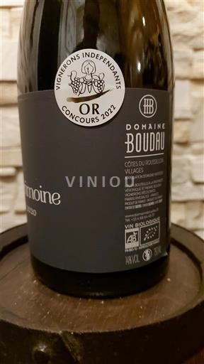 Vin Rouge sec Domaine Boudau 2020 France Roussillon Côtes du Roussillon Villages AOC bio