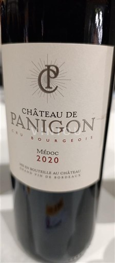 Bordeaux Médoc Château Panigon 2020