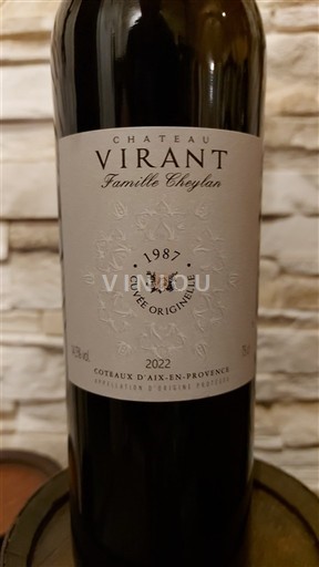 Provence Coteaux de Aix-en-Provence Château Virant Originelle 1987 2022
