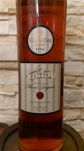 Roussillon Rivesaltes Château Maria Jaques Haute Couture 1976
