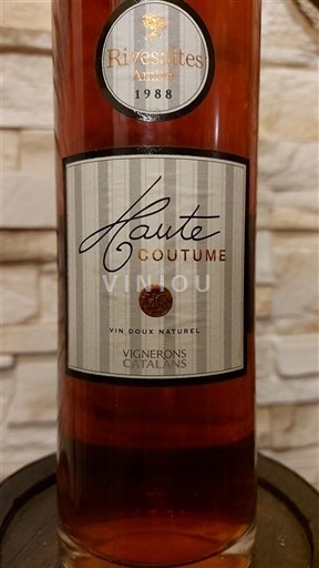 Roussillon Rivesaltes Vignerons Catalans Haute Couture 1988