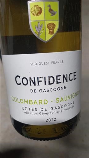 Sudoeste Côtes de Gascogne Confidence de Gascogne 2022