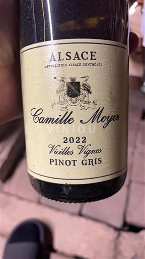 Alsace Camille Meyer Pinot gris Vieilles Vignes 2022