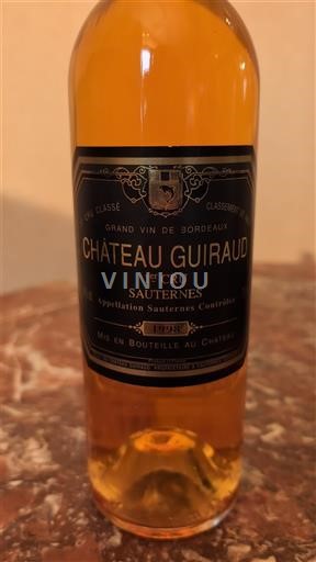 Bordeaux Sauternes Premier Cru Château Guiraud 1998