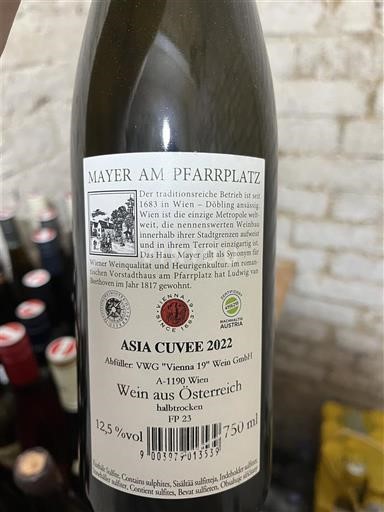 Viên Không được chỉ định MAYER AM PFARRPALTZ ASIA CUVEE 2022