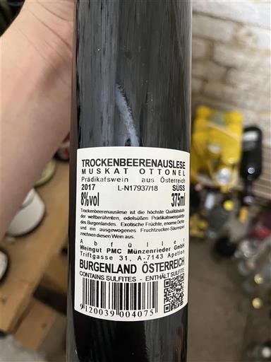 Gradišce Ni doloceno Weingut PMC Münzenrieder Muskat Ottonel Trockenbeerenauslese 2017