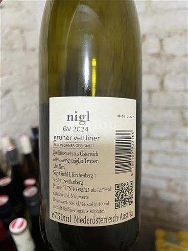 Hạ Áo Kremstal DAC Nigl grüner veltliner 2024