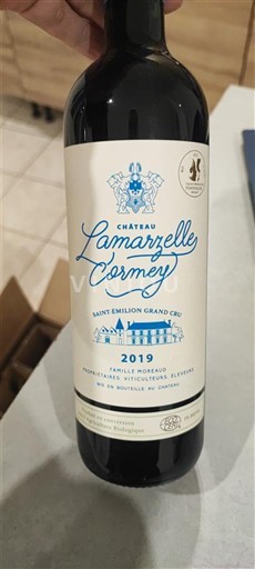 Bordéus Saint-Émilion Grand Cru Château Lamarzelle Cormey 2019