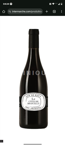 Beaujolais Côte-de-Brouilly Sur le Haut Des Arpents 2023