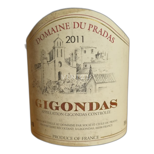 Thung lũng Rhône Gigondas Domaine du Pradas 2011