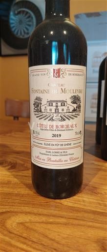 Bordeaux Côtes-de-Bordeaux Château Fontaine de Mouleyre 2019