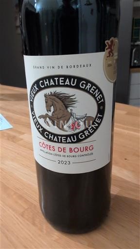 Bordeaux Côtes-de-bourg Château Vieux Grenet 2023