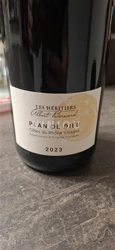 Rhône-dalen Côtes-du-Rhône-Villages Les Héritiers Albert Bricard Plan de Dieu 2023