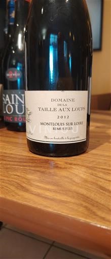 Thung lũng sông Loire Montlouis-sur-Loire Domaine La Taille aux Loups Remus Plus 2012